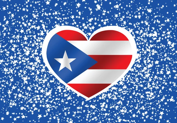 Puerto rico flagge themen ideendesign — Stockvektor