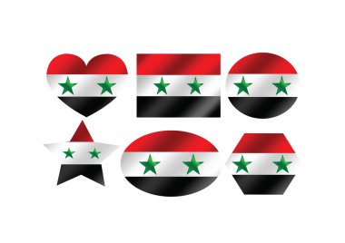 Suriye Temalar fikir tasarım bayrağı