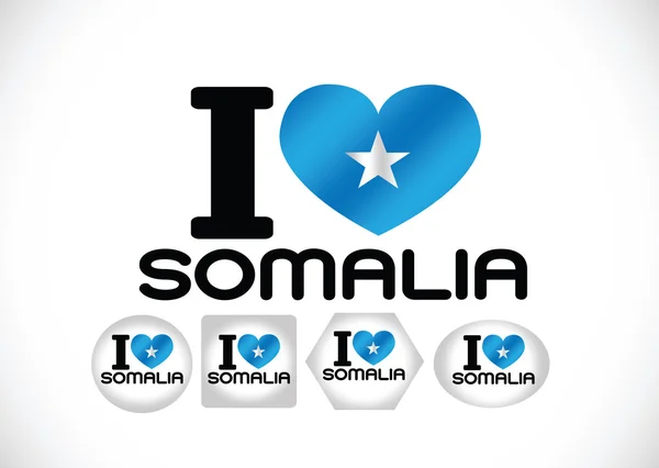 Somalia bandera temas idea diseño — Vector de stock