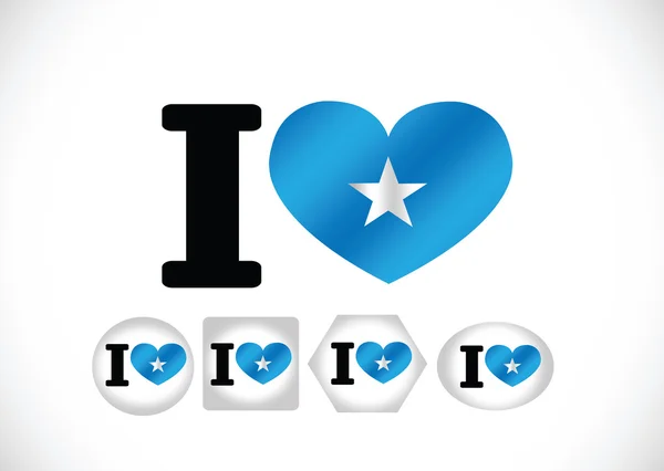 Somalia bandera temas idea diseño — Vector de stock