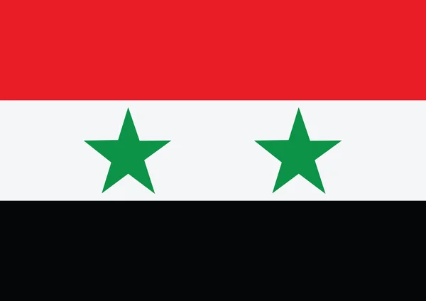 Drapeau de la Syrie thèmes idée conception — Image vectorielle