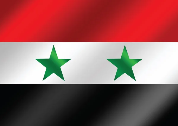 Drapeau de la Syrie thèmes idée conception — Image vectorielle