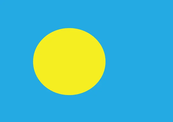 Palau bandeira temas ideia design —  Vetores de Stock