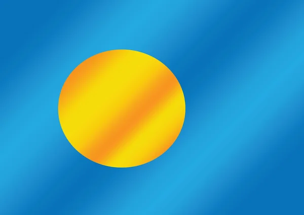 Palau bandeira temas ideia design — Vetor de Stock