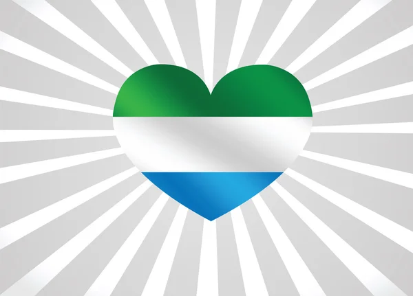 Sierra leone vlag thema's idee design — Stockvector