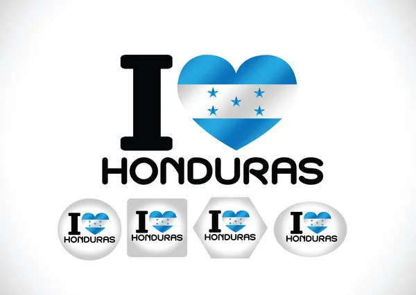 Bandeira de Honduras temas ideia design — Vetor de Stock