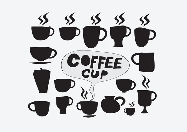 Taza de café dibujo a mano — Vector de stock