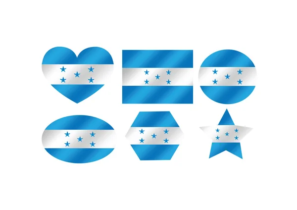 온두라스 국기 테마 아이디어 디자인 — 스톡 벡터