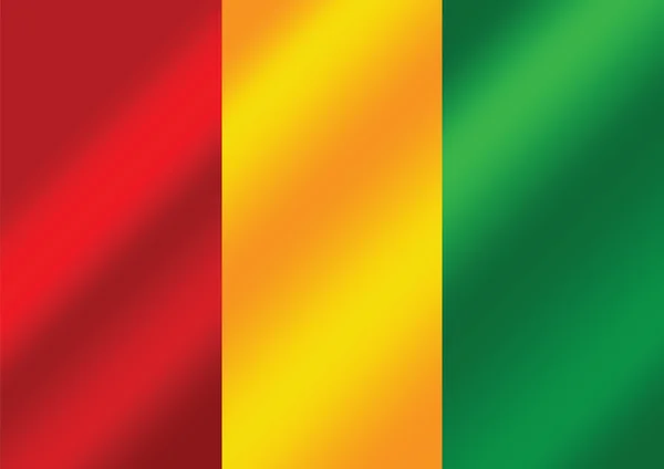 Drapeau Guinée icône design — Image vectorielle