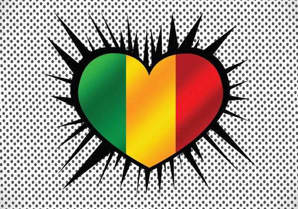 Desenho do ícone da bandeira da Guiné — Vetor de Stock