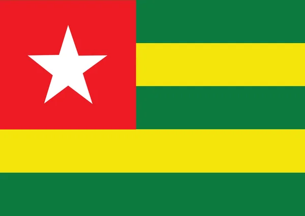 Togo vlag thema's idee design — Stockvector