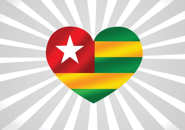 Togo thème drapeau idée conception — Image vectorielle