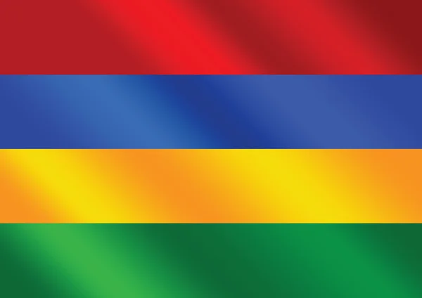 Flagge von mauritius themen ideendesign — Stockvektor