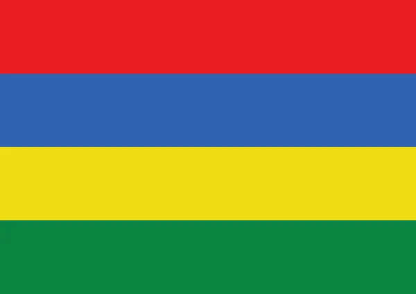 Флаг Маврикия темы дизайн идеи — стоковый вектор