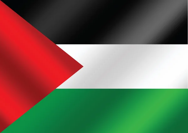 Lobogó-Gáza Palesztina szalag zászló témák eszme-design — Stock Vector