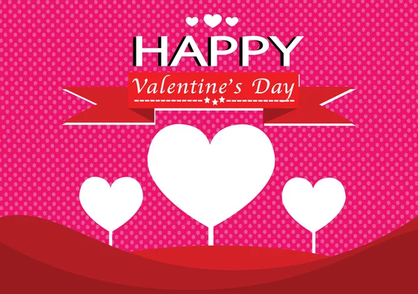 Felice giorno di San Valentino carte idea design — Vettoriale Stock