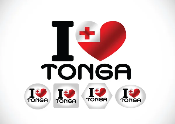 Bandeira de Tonga temas ideia design — Vetor de Stock