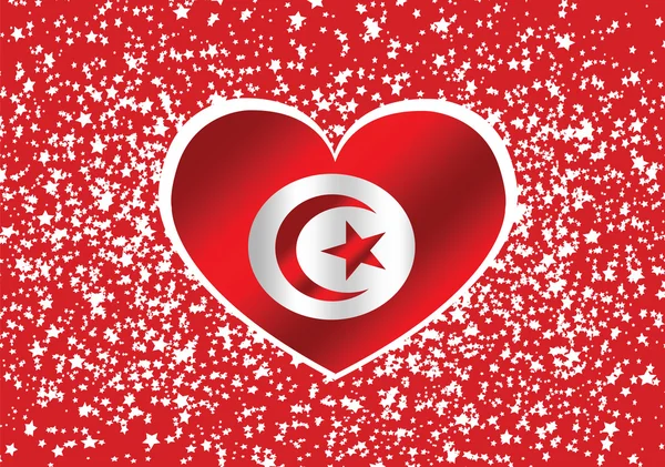 Дизайн идей флага Туниса — стоковый вектор