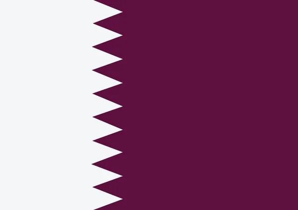 National flag of Qatar themes idea design — Stock Vector