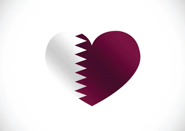 Nationella flagga qatar teman idé design — Stock vektor