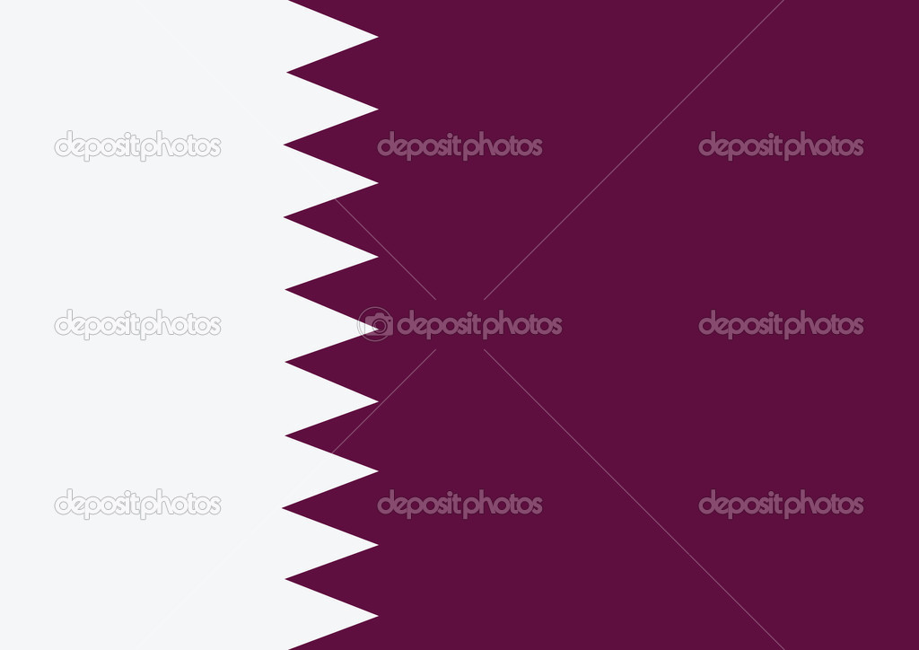 National flag of Qatar themes idea design