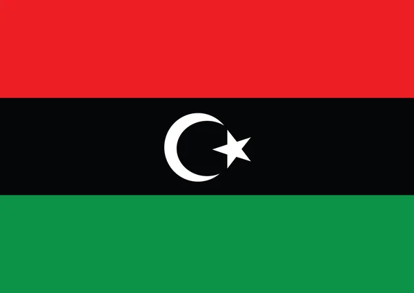 Libya-flaggtemadesign – stockvektor