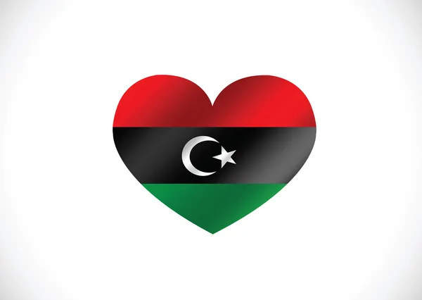Libye drapeau thèmes idée conception — Image vectorielle