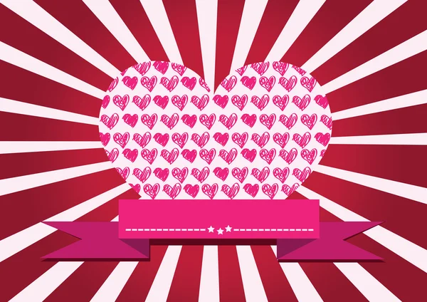 Fikir tasarım mutlu Sevgililer günü kartları — Stok Vektör