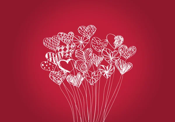 Feliz día de San Valentín tarjetas de diseño de ideas — Archivo Imágenes Vectoriales