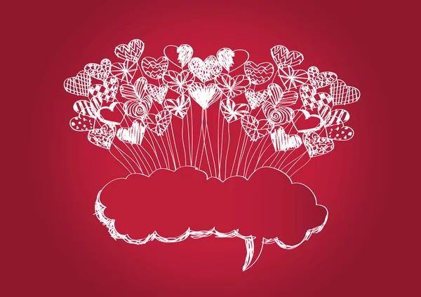 Bonne Saint-Valentin cartes idée conception — Image vectorielle