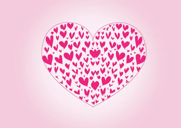 Set of valentine hearts — Stock Vector