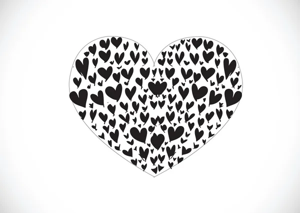 Ensemble de cœurs de Saint-Valentin — Image vectorielle
