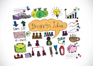 el iş karalamalar doodle