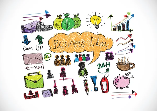 el iş karalamalar doodle