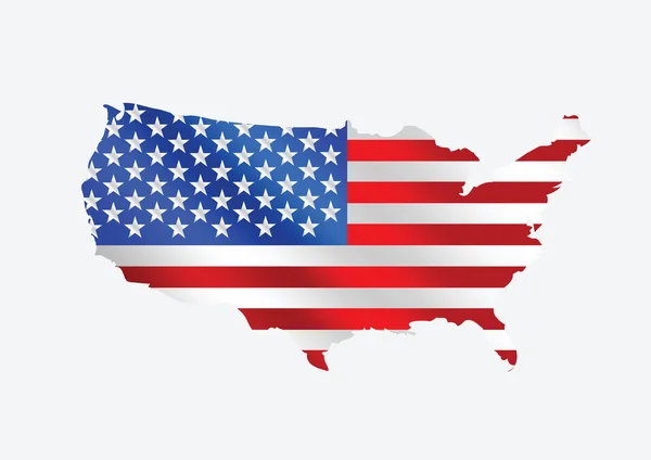 ΗΠΑ χάρτη διανυσματική απεικόνιση — Διανυσματικό Αρχείο