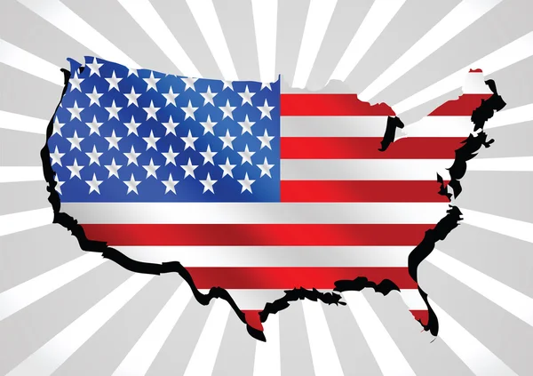 USA map vector illustration — Stock Vector