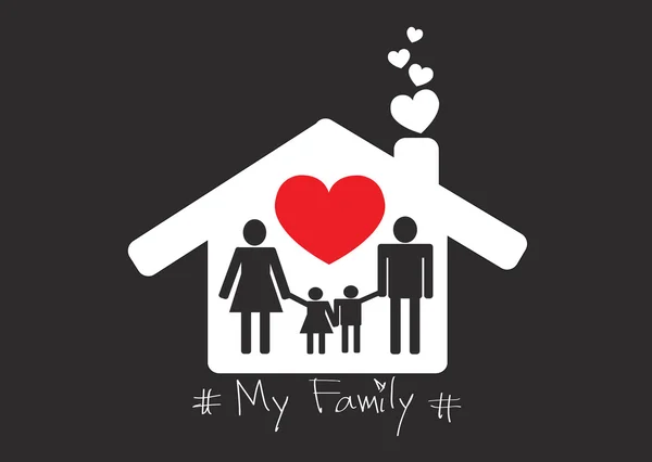 ภาพประกอบแนวคิดความรักครอบครัว — ภาพเวกเตอร์สต็อก