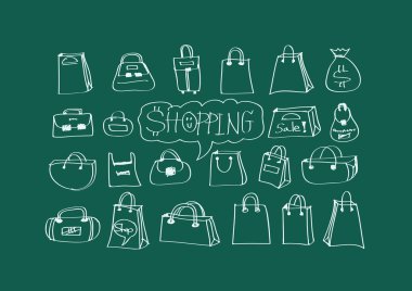 alışveriş çantası Icons set