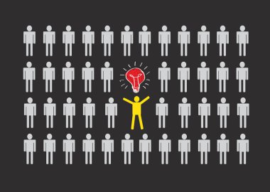 insanlar simgeler farklı fikir tasarım düşünüyorum