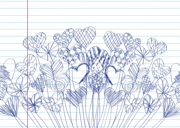 серце і день Святого Валентина карт вектор фоновому режимі