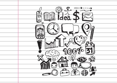 el iş karalamalar doodle