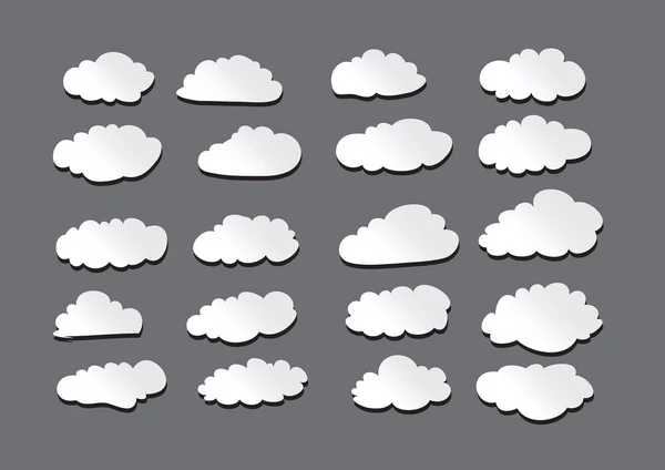 Diseño de nubes — Vector de stock