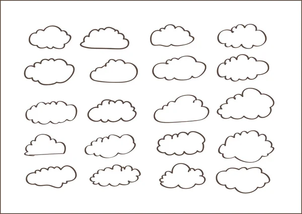 Design of clouds — Stock Vector