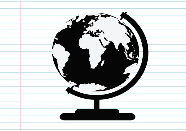 Globe vecteur de terre — Image vectorielle