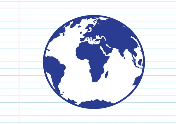 Globe vecteur de terre — Image vectorielle