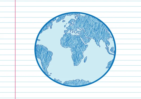 Globe vecteur de terre — Image vectorielle