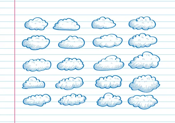 Conception des nuages — Image vectorielle