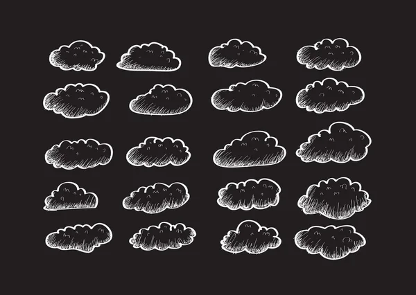 Diseño de nubes — Archivo Imágenes Vectoriales