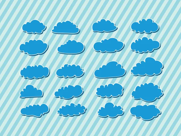 Diseño de nubes — Vector de stock