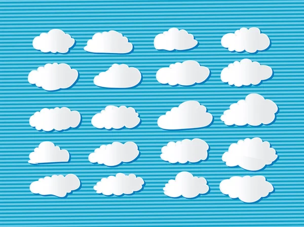 Diseño de nubes — Vector de stock